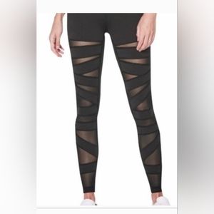 Lululemon Wunder Under High-Rise Mesh Stripe Leggings